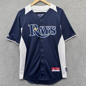 Tampa Bay Devil Rays Jersey Mens Small Blue White 2010